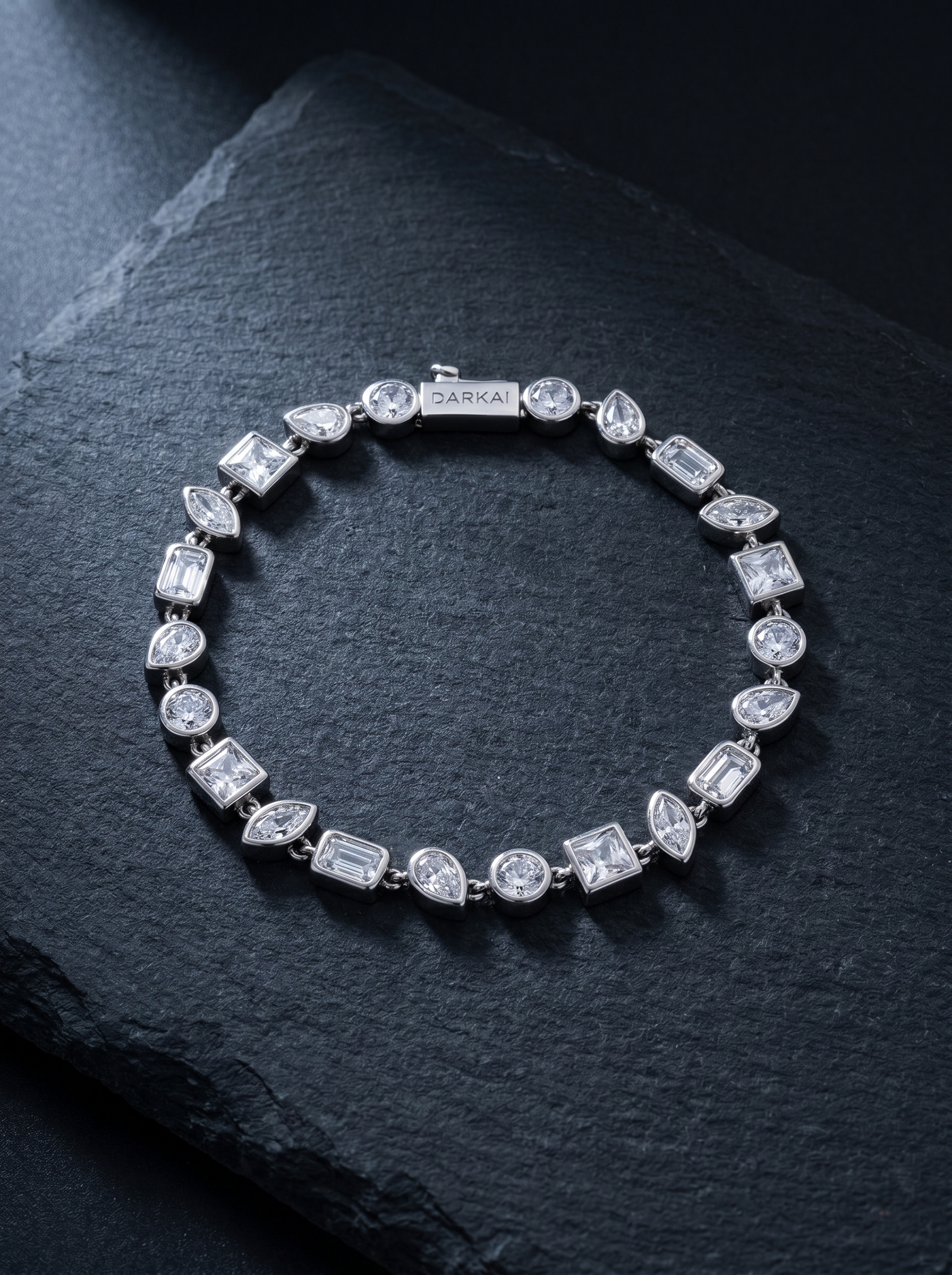 Galet — 18K Mixed Bezel Bracelet