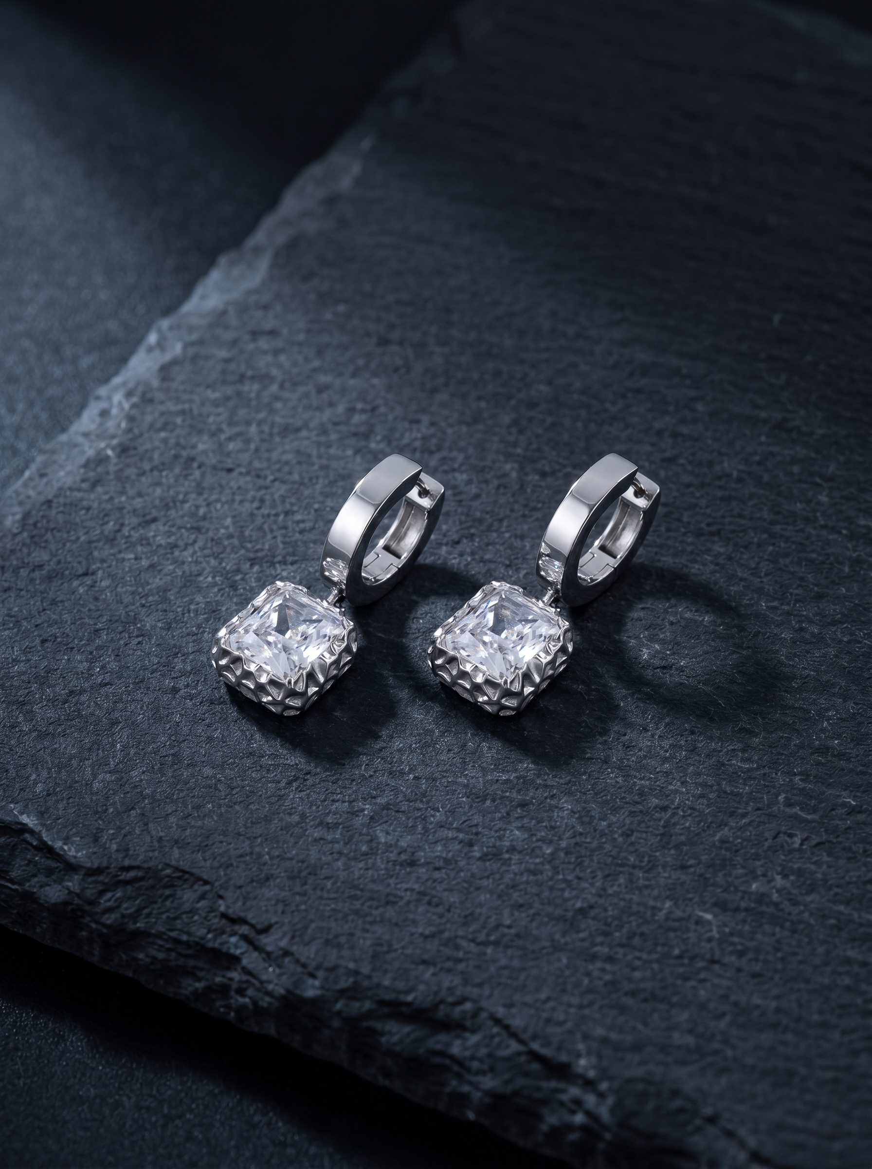 Éclair — Radiant White Earrings
