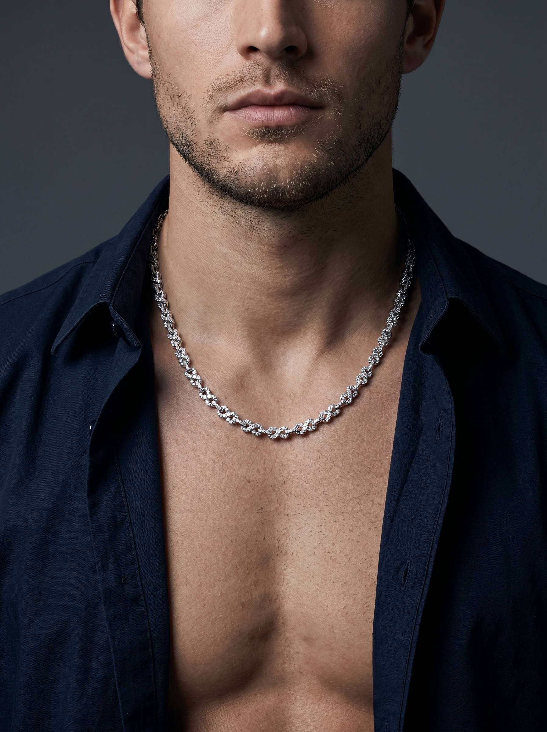 Infini — 18K Infinity Pavé Necklace