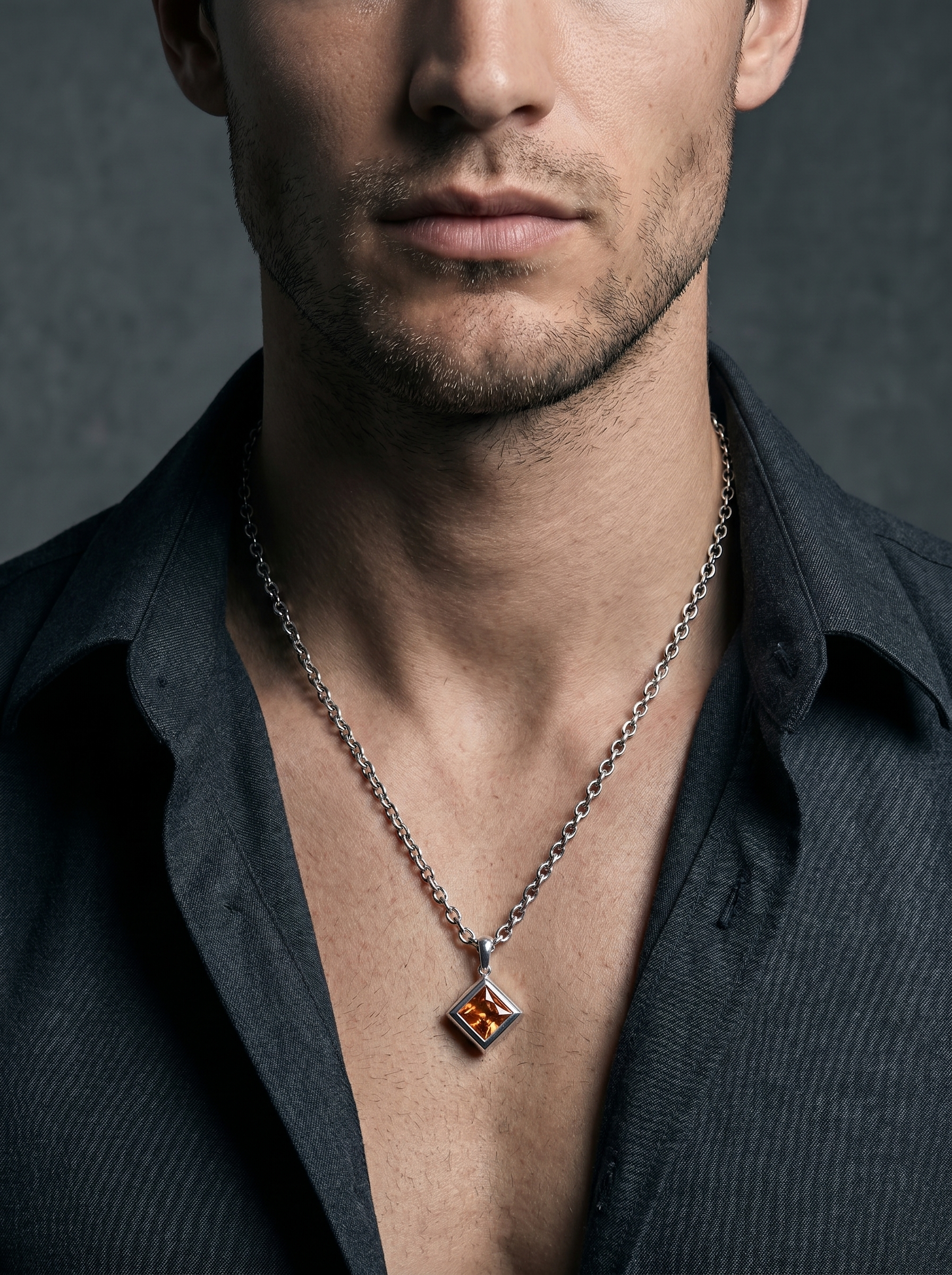 Savone Champagne — Cat-Eye Pendant Necklace