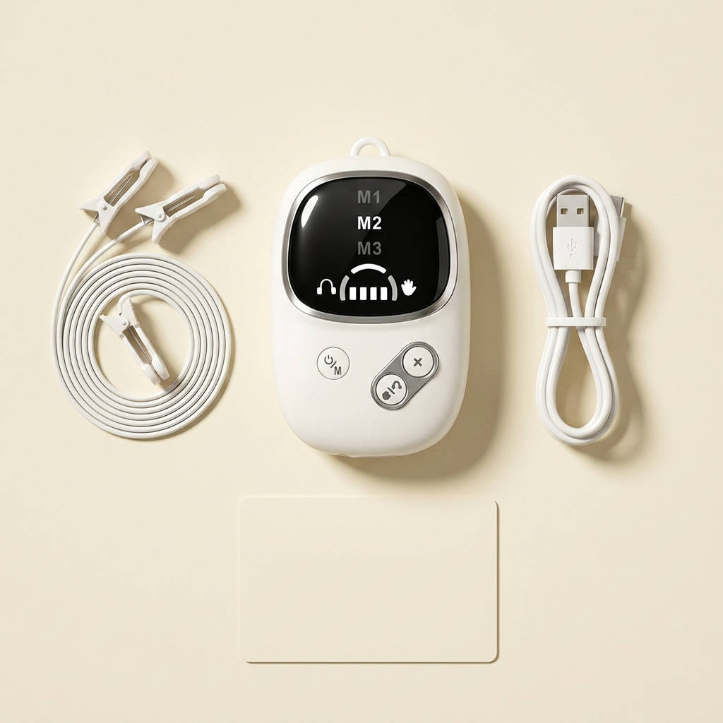 What's in the box: Drift device, ear-clip electrode cable, charging cable, quick-start guide