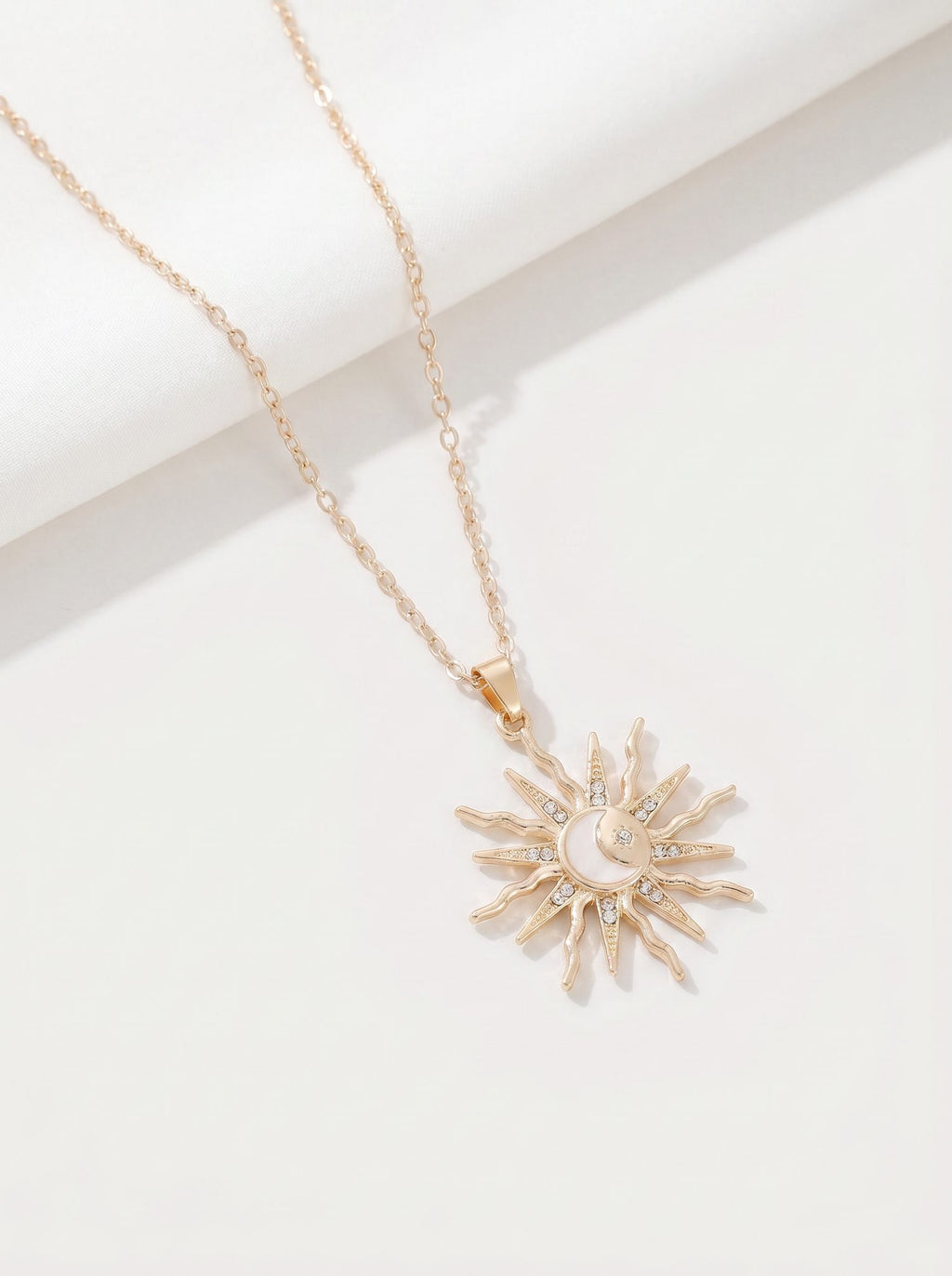 Sol — Celestial Sun Star Moon Pendant
