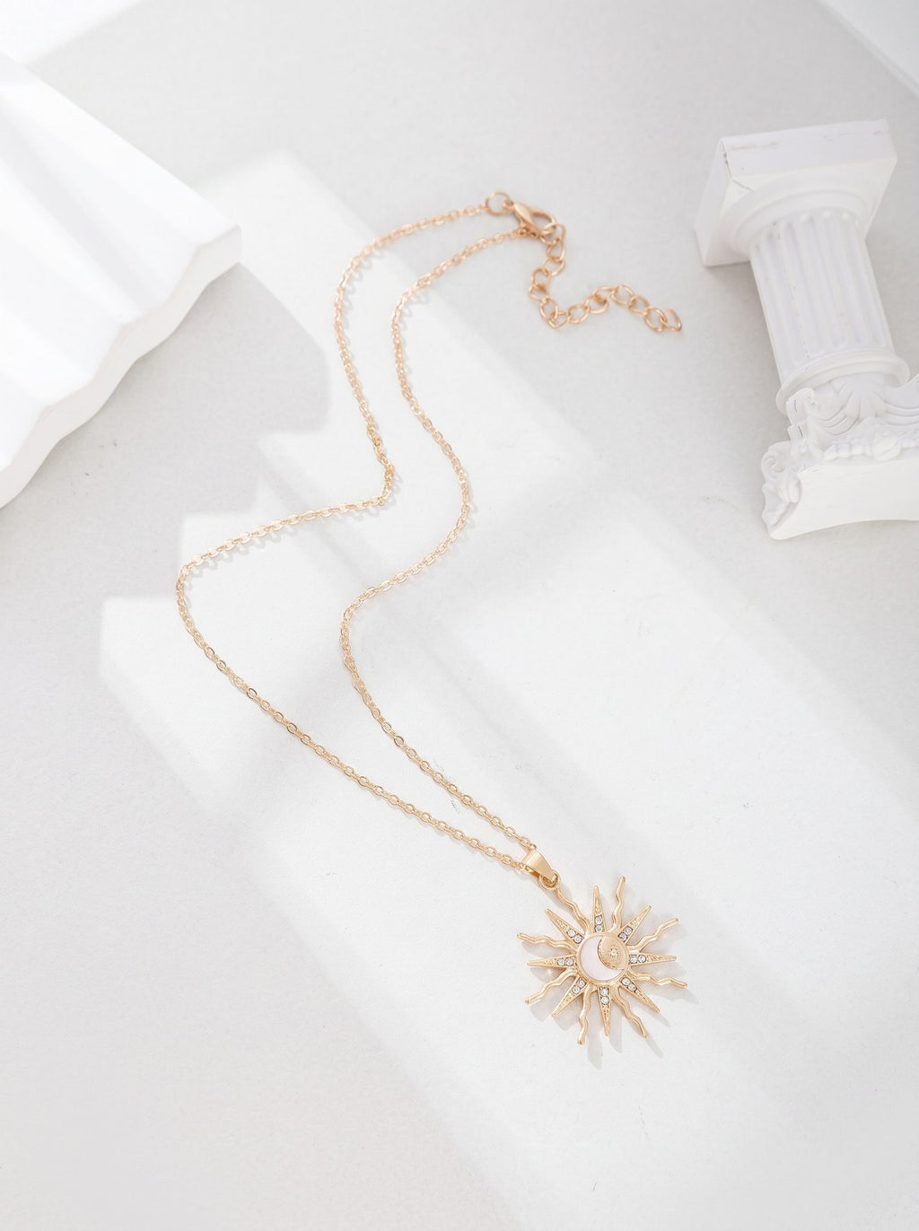 Sol — Celestial Sun Star Moon Pendant