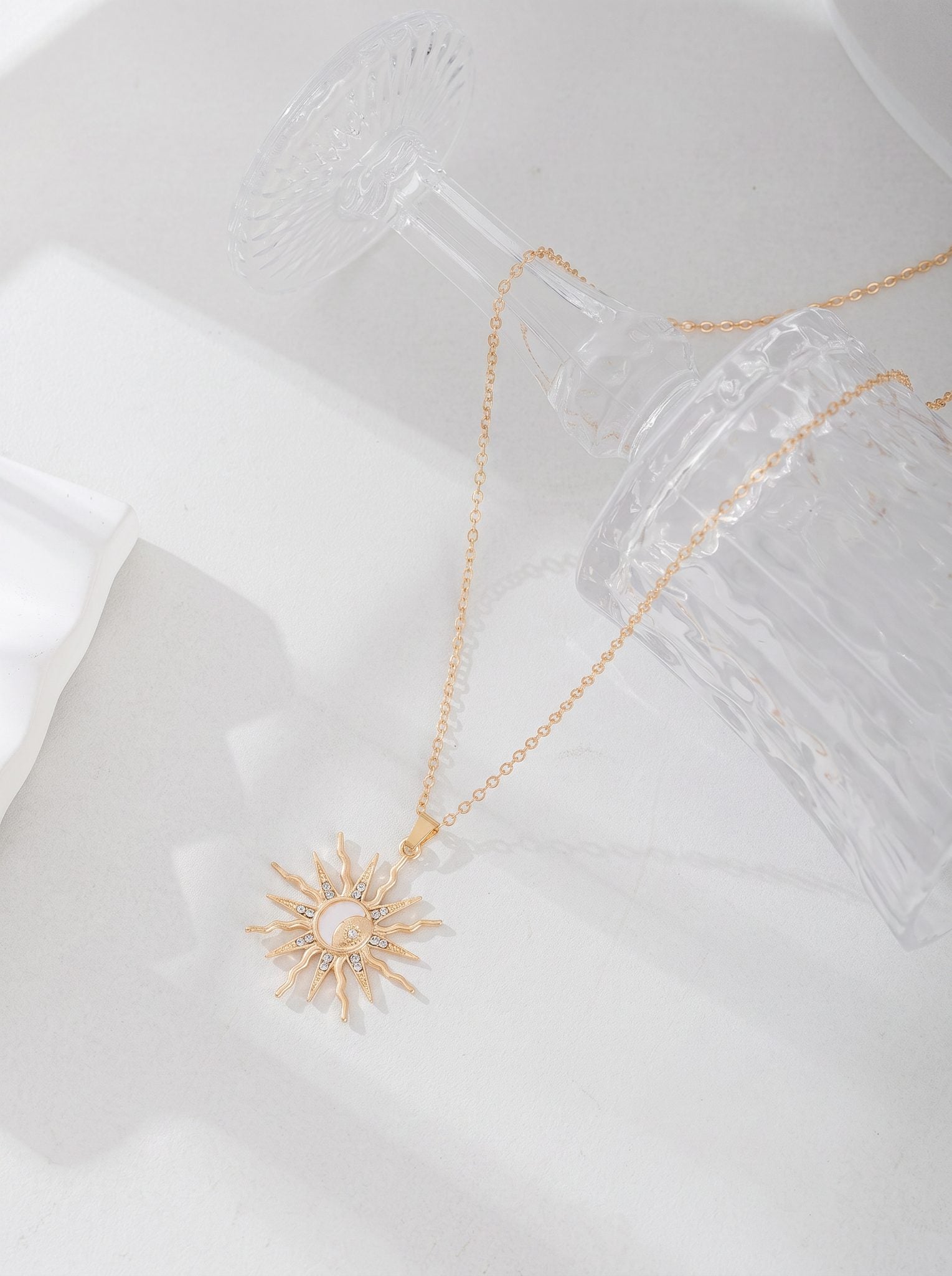 Sol — Celestial Sun Star Moon Pendant