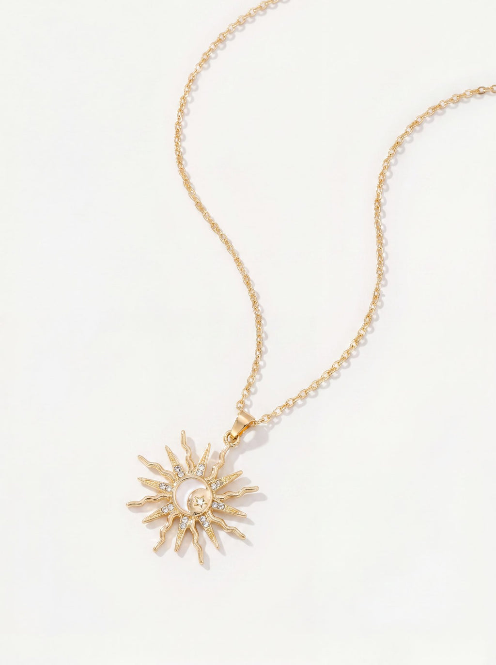 Sol — Celestial Sun Star Moon Pendant