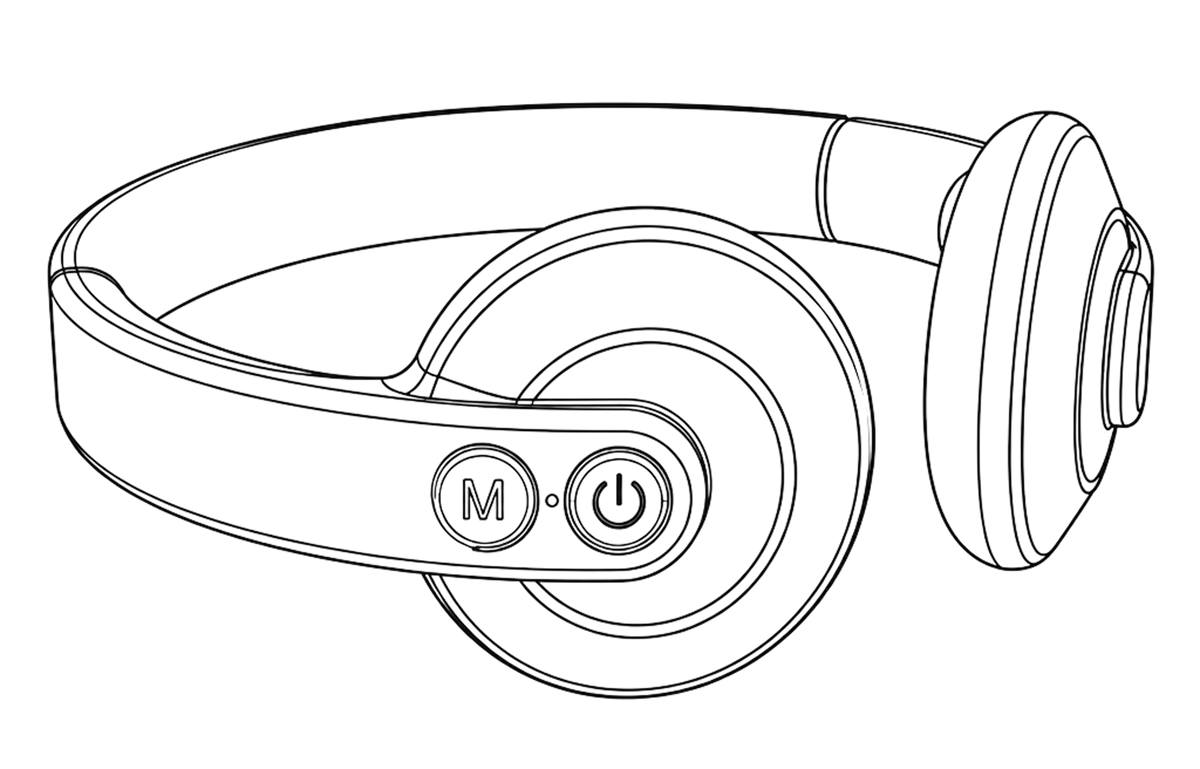 Line rendering of the Holtrow Pulse neckband